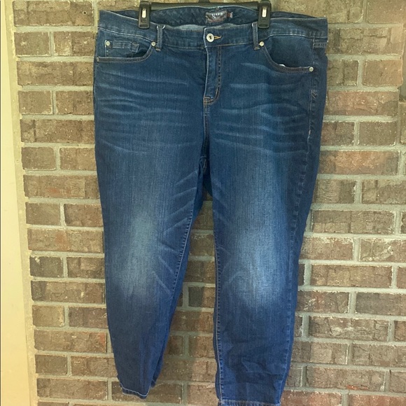 Torrid Dark Blue Straight Leg Jeans - Picture 1 of 3